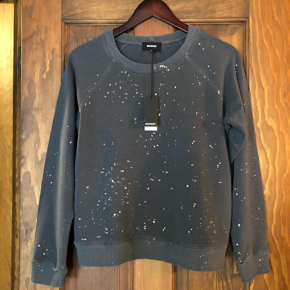 ❤️NWT MONROW VHTF Foil Print Sweatshirt - Picture 2 of 5